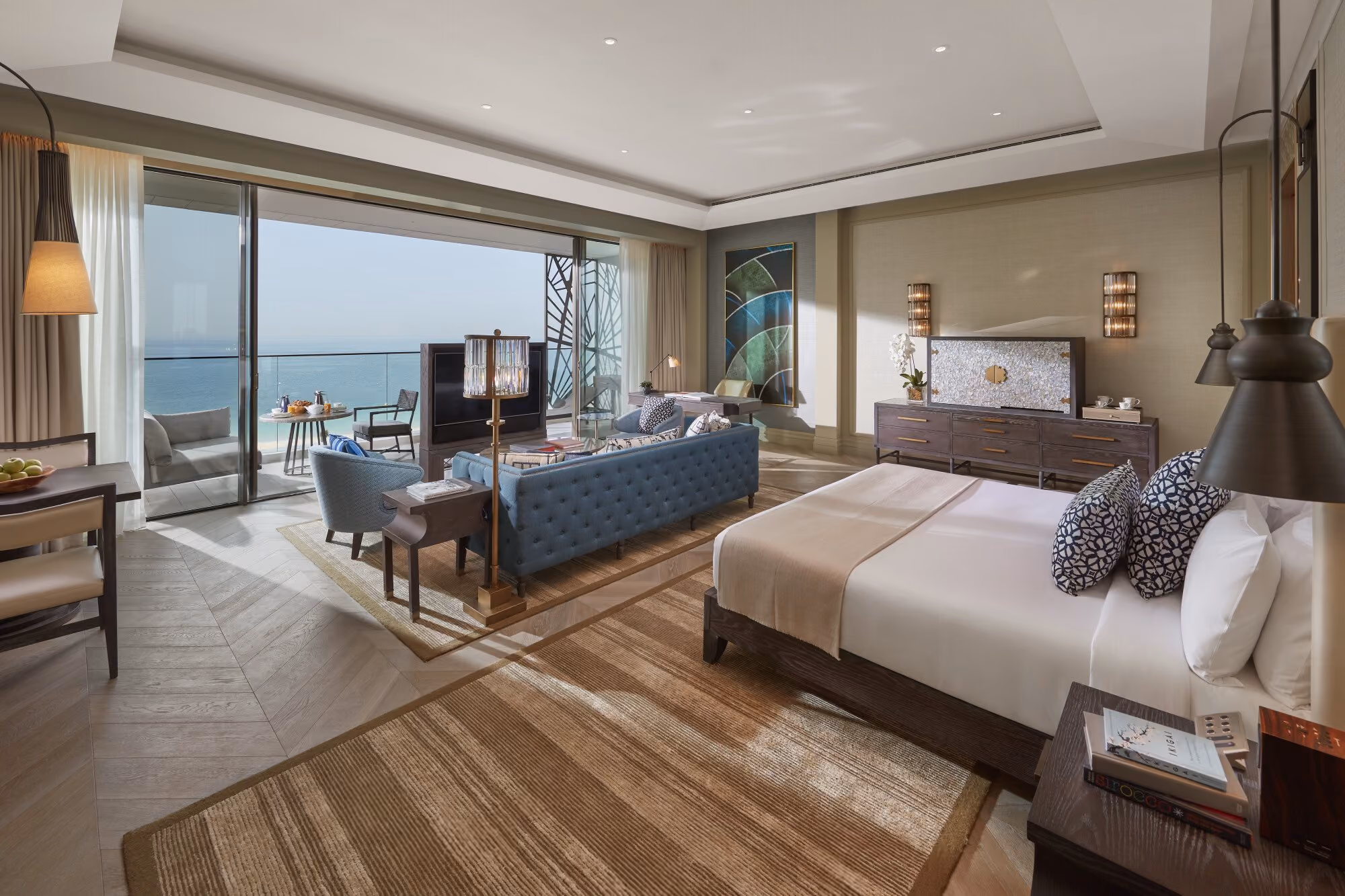 Mandarin Oriental Jumeira, Dubai: an ocean-view bedroom