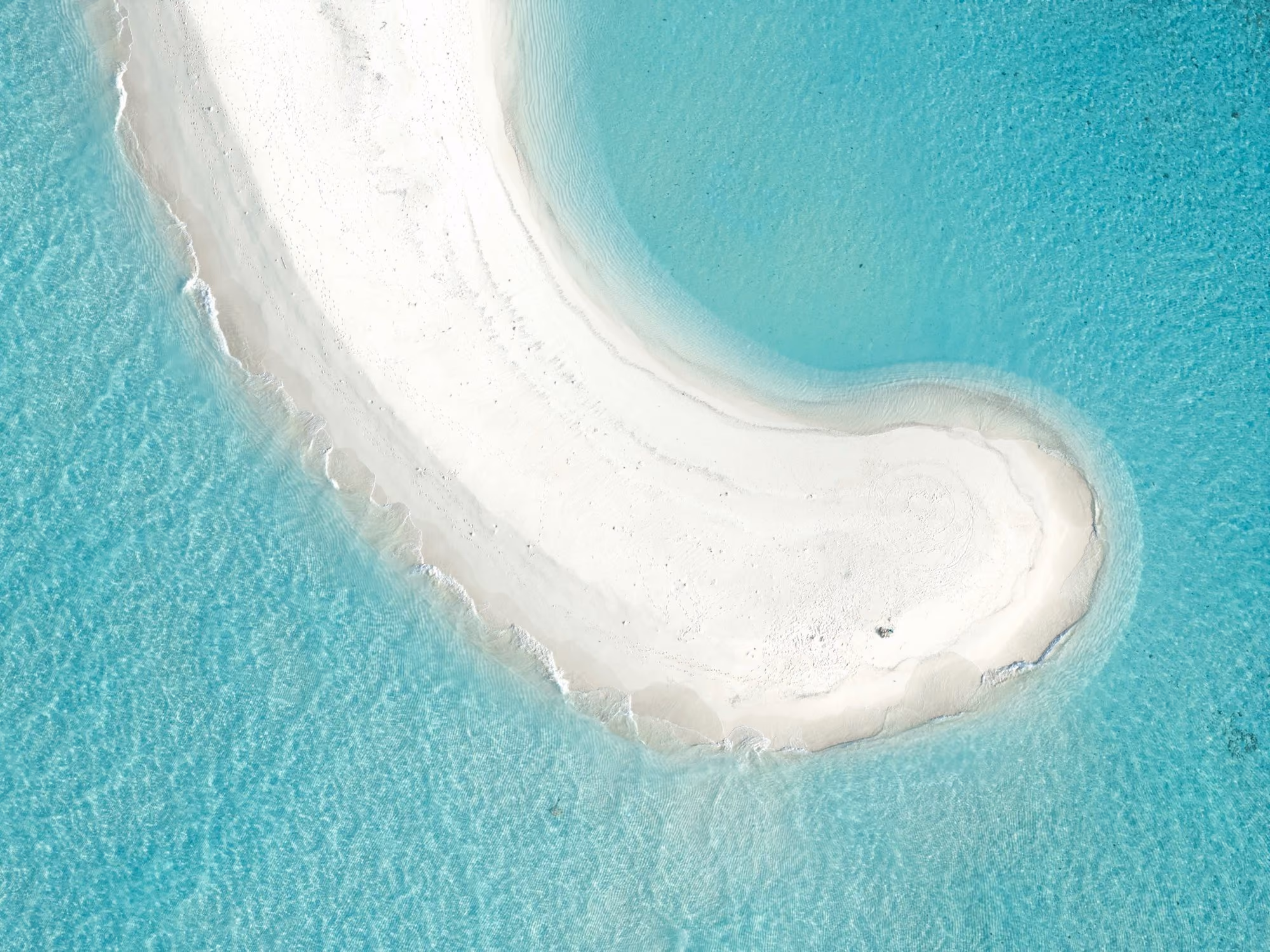 Near Waldorf Astoria Maldives Ithaafushi: an aerial view of a white sand beach