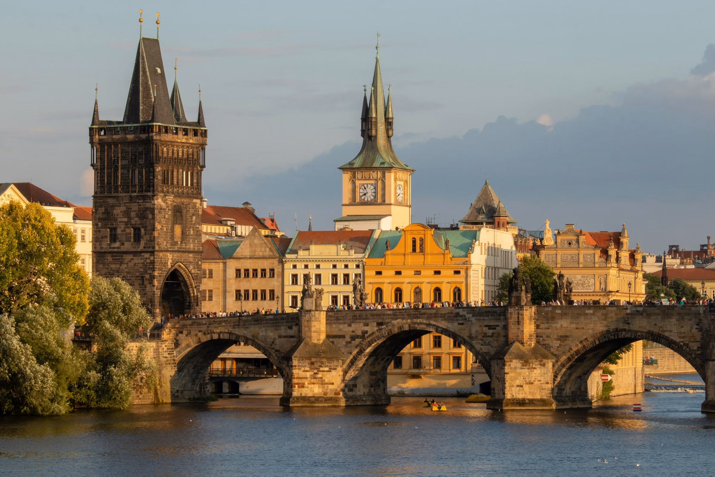 Charles Bridge and the Old Town Bridge Tower in Prague