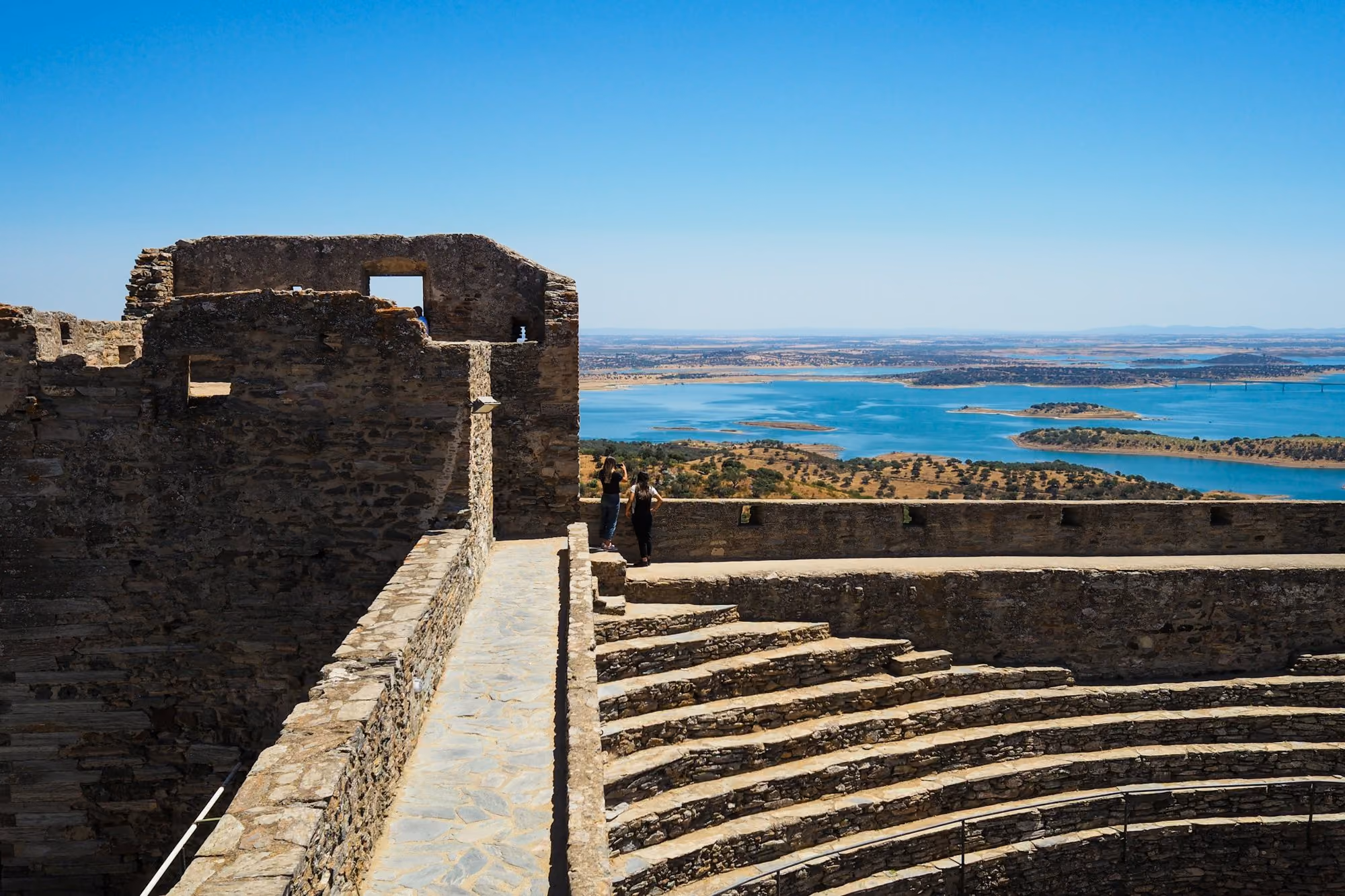 Near São Lourenço do Barrocal: a stone structure with steps leading up to it