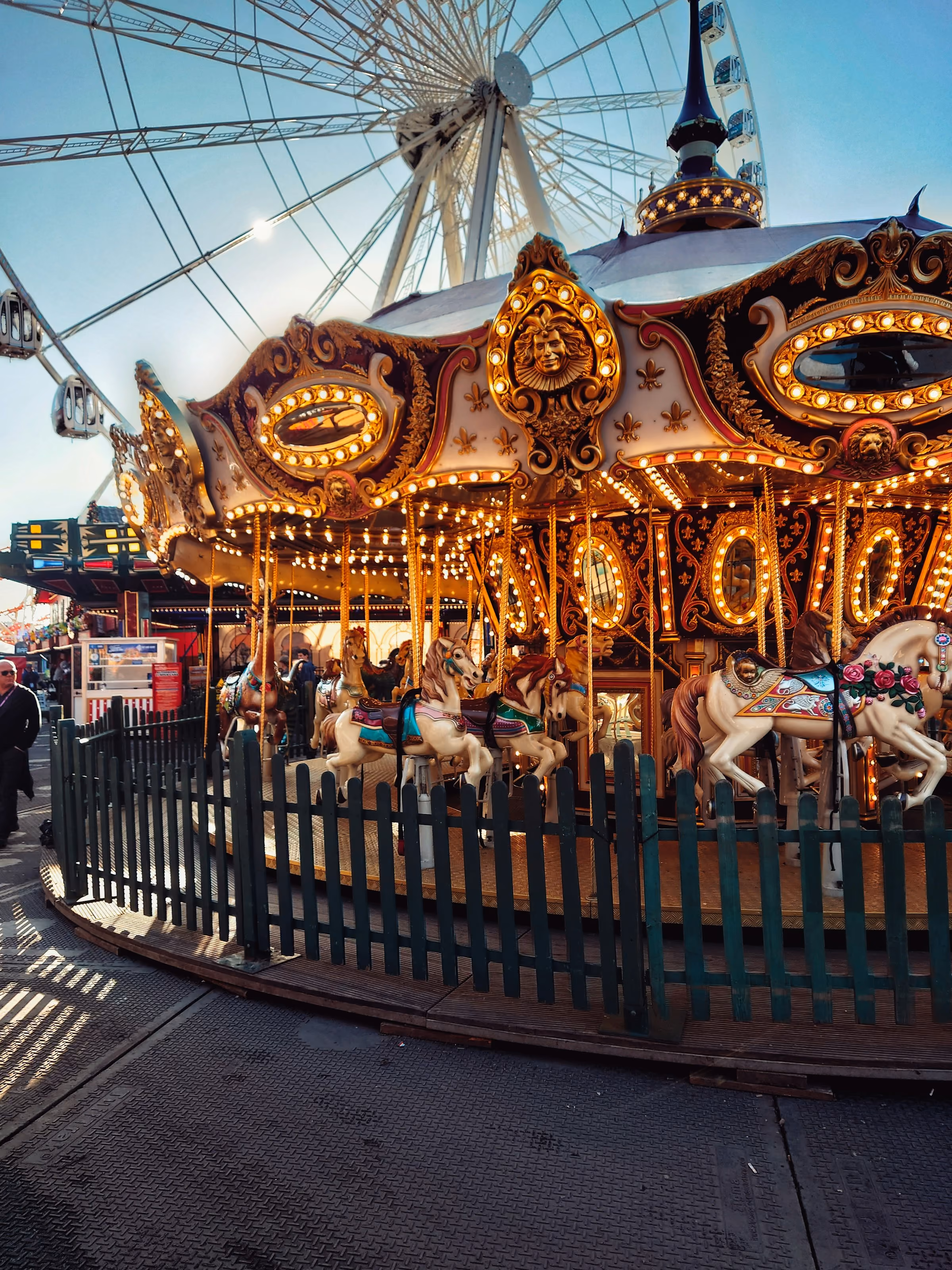 A carousel at Hyde Park Winter Wonderland