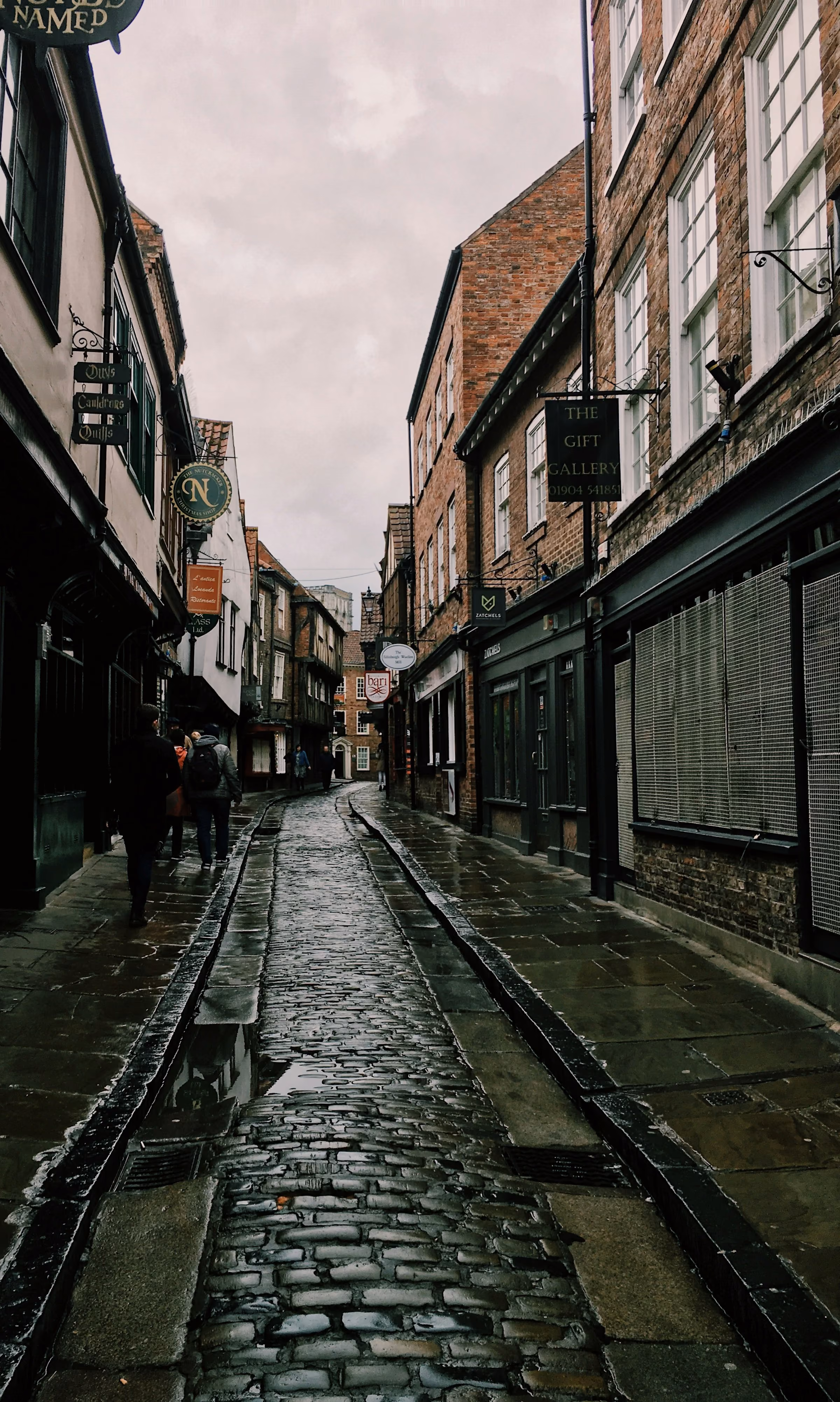 The Shambles, York's medieval shopping street
